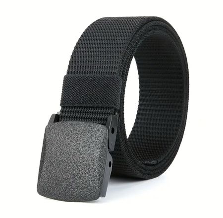 Gürtel Nylon schwarz 125 cm – robust & grössenverstellbar